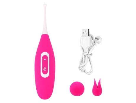 Vibrador de masaje de succión 2 en 1 con 8 modos para mujeres (rosa roja) VEANXIN