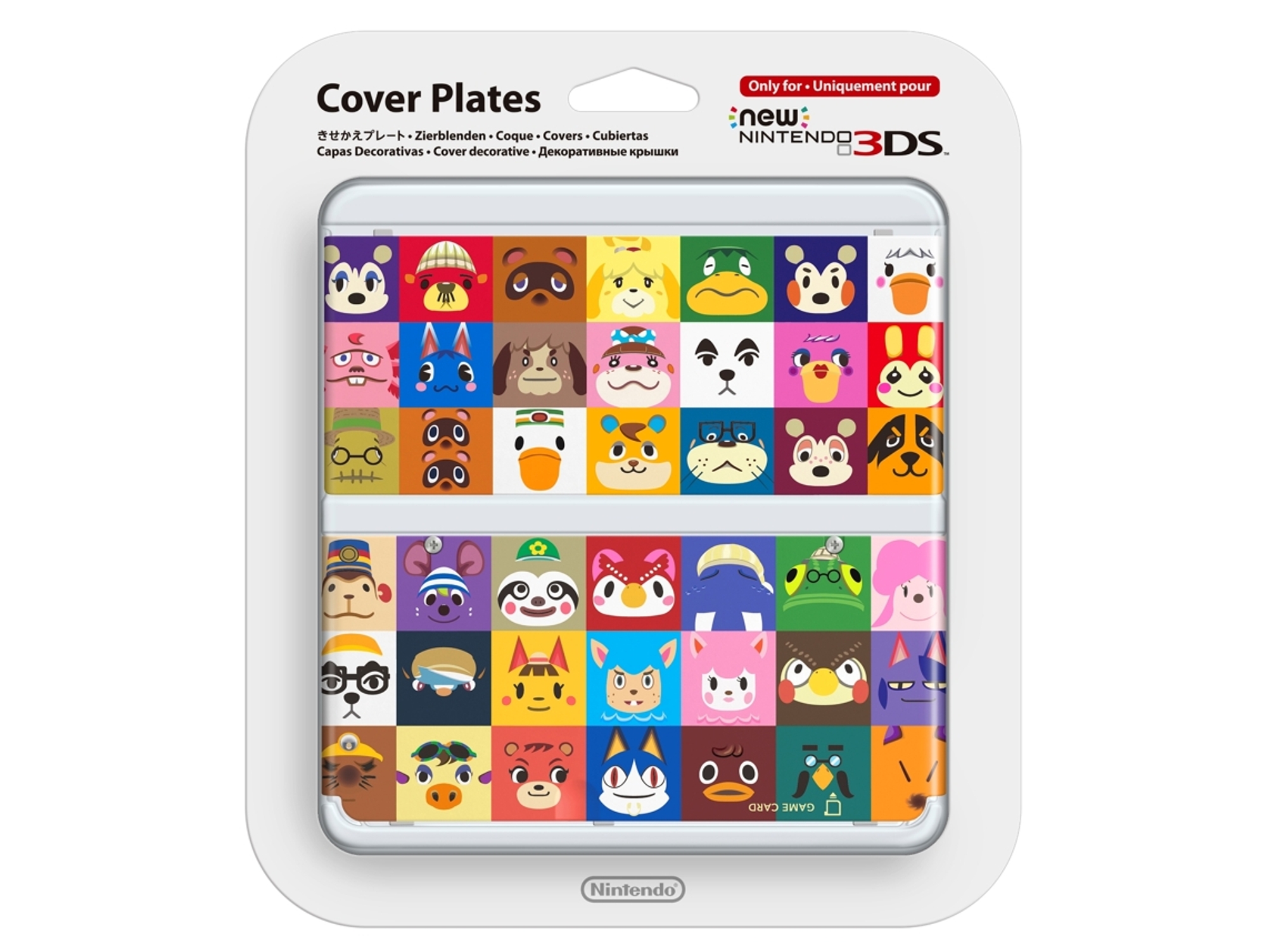 New 3ds Carcasa animal crossing happy home designer cubierta 27