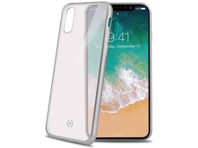 Funda iPhone X CELLY Laser Matt Transparente