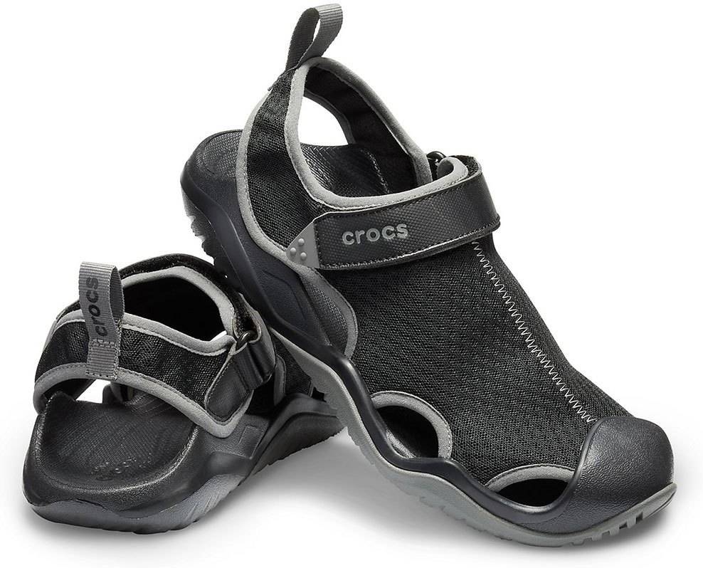 Crocs Swiftwater Mesh deck zuecos hombre sandalias malla arejada 3940