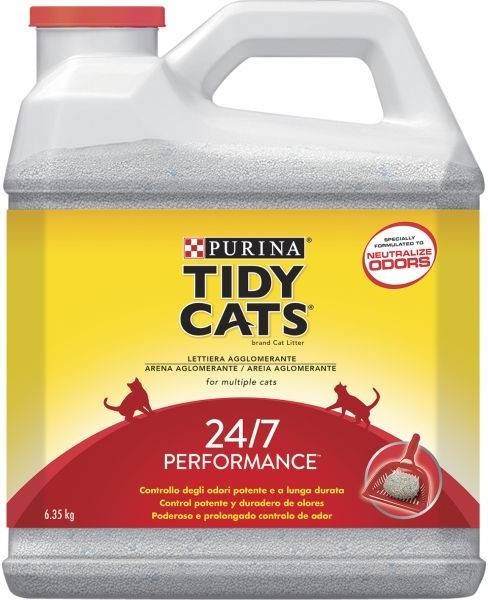 Purina Tidy Cats 247 arena aglomerante perfumada para gatos 3 unidades de 635kg rurina performance