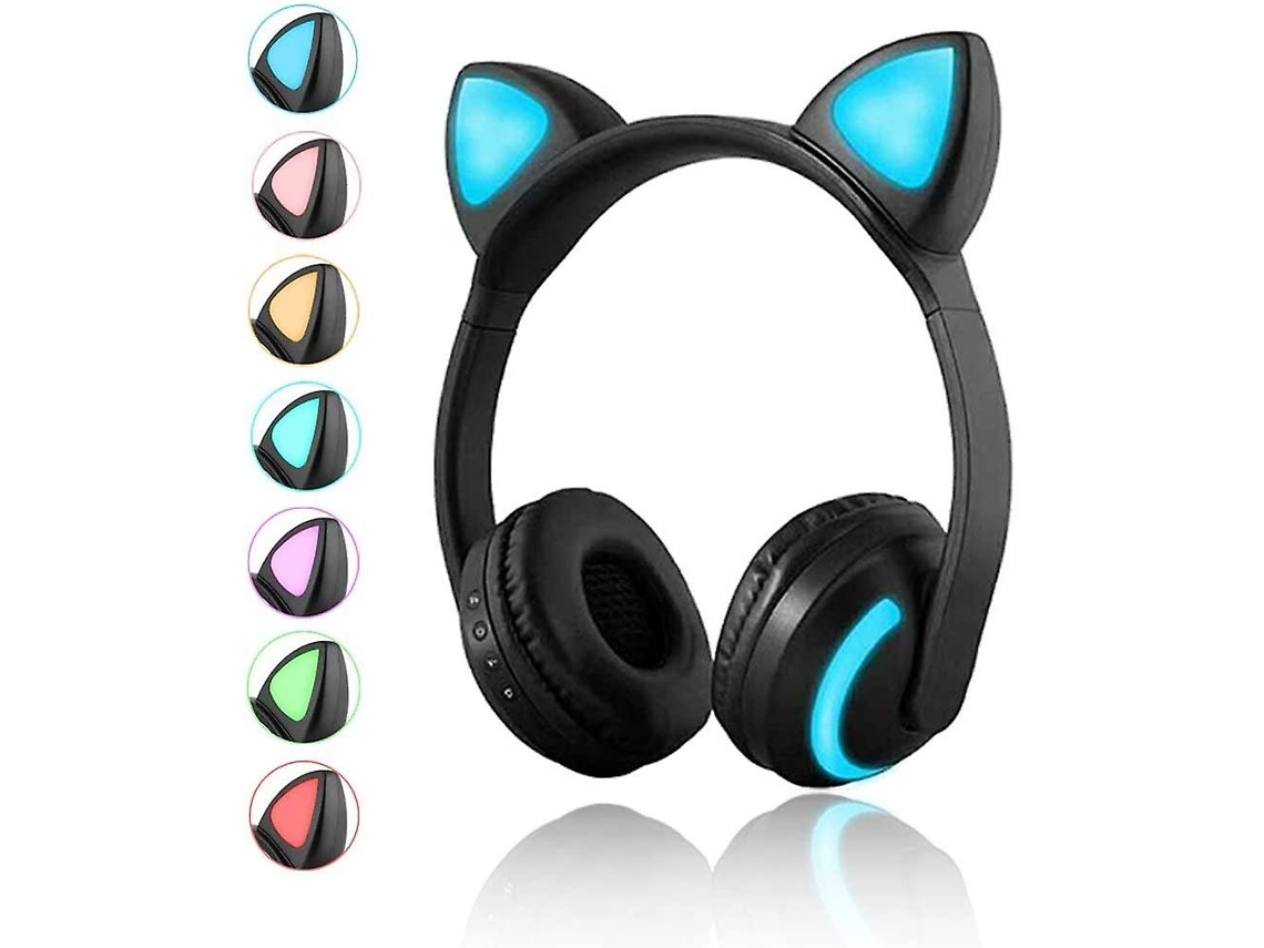 Auriculares Oreja de gato con micr fono Est reo en la oreja con