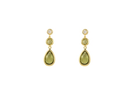 Pendientes de Gota de Oro LATELITA Tuscana Peridoto