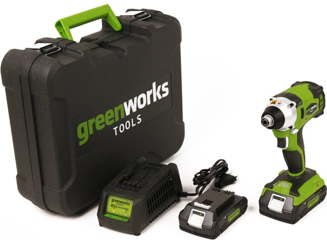 Atornillador de Impacto GREENWORKS GD24ID