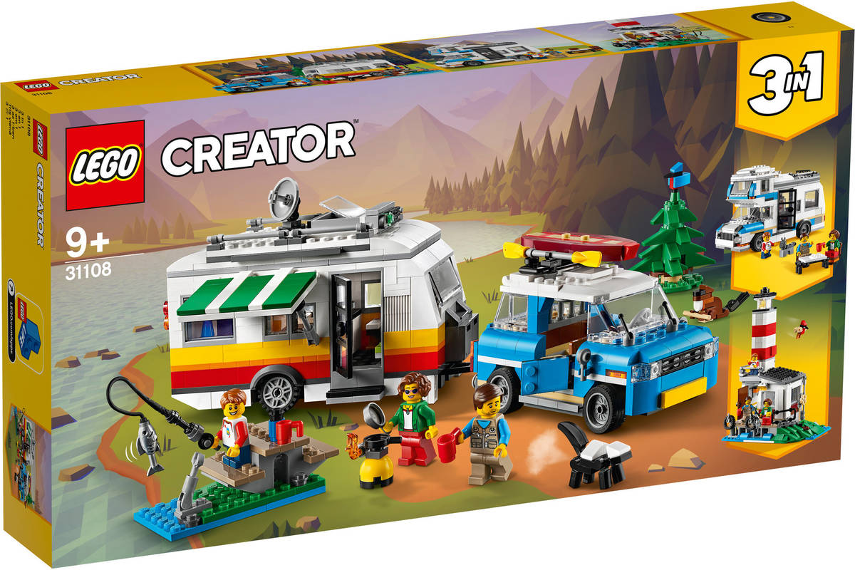 LEGO Creator 3 en 1: Vacaciones Familiares En Una Caravana (Edad Mínima: ‍9 - 766 Piezas)