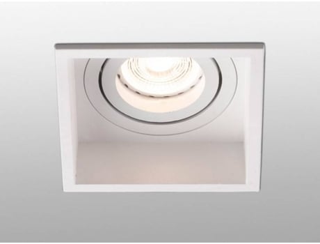 Faro Barcelona 40120 hyde empotrable blanco cuadrado orientable de techo gu10 8w