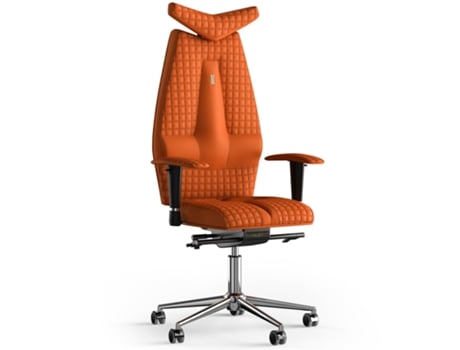 Silla de Oficina KULIK SYSTEM Jet Stitching PU Cuero (Laranja -130x50x50cm)