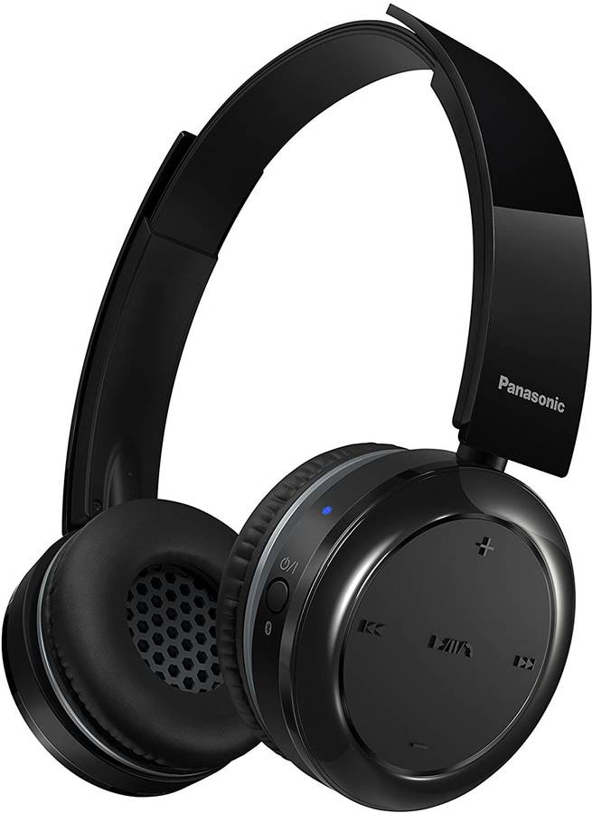 Auriculares Panasonic Rpbtd5ek de diadema bluetooth hasta 40 horas negro con abiertos y manos libres batería larga usb cascos moviles tv pc importada rpbtd5e aut. 40h alcance 10m supraaural nfc rpbdt5 bdt5