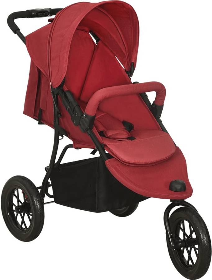 Carrito de Bebé VIDAXL de Acero Rojo