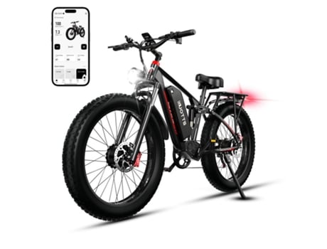 Bicicleta eléctrica DUOTTS S26 750W*2 20Ah Bateria SAMSUNG 55KM/H Bimotor