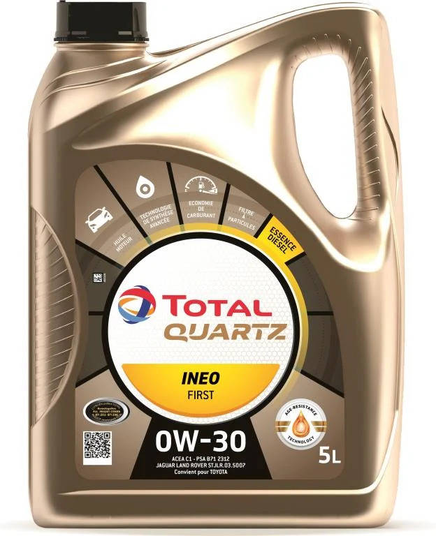 Aceite de Motor TOTAL Quartz Ineo First 0W-30 (5 L)