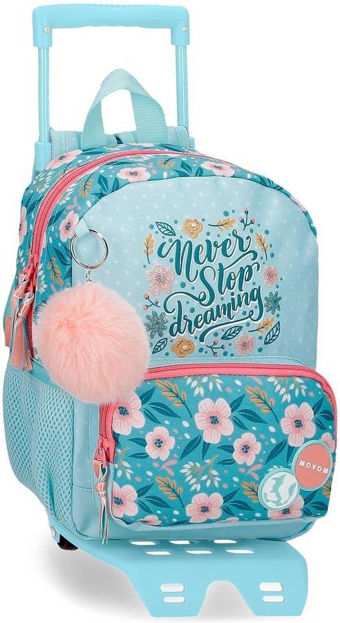 Mochila con Ruedas MOVOM Never Stop Dreaming Azul (23x28x10 cm)