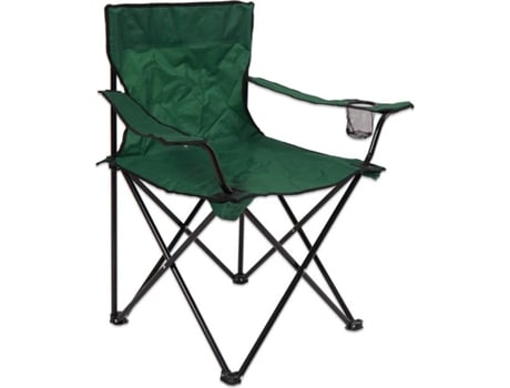 Lolahome Silla Plegable de camping acero standard playa home verde hierro 80x50x50