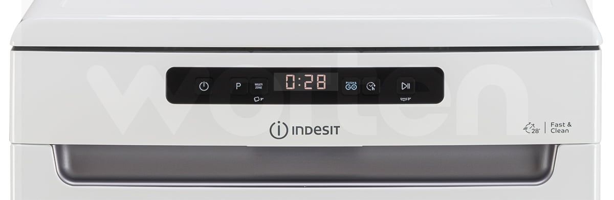 Lavavajillas INDESIT Push & Go DFO 3T133AF (14 Cubiertos - 59.5 cm - Blanco)