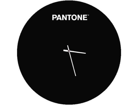 Reloj De Pared pantone by homemania hio8681847183990 negro y blanco metal 40x015x40 cm