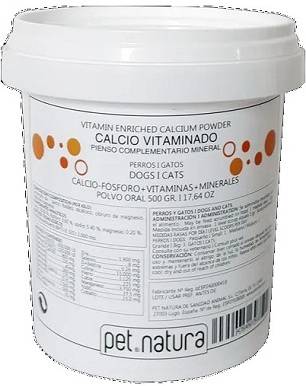 Complemento Alimenticio de Perros PETNATURA Calcio Vitaminado (500g)