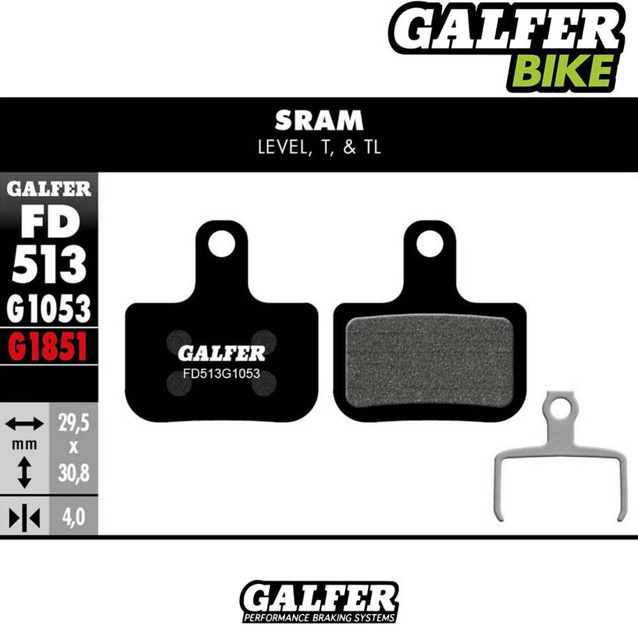 Pastillas de Freno GALFER Standard Sram Level, T, Tl