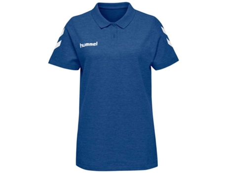 Polo de Mujer para Fútbol HUMMEL Go Algodón Azul (XS)