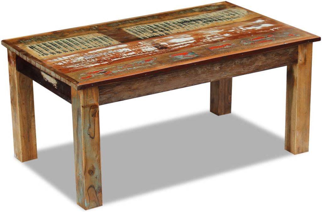 Mesa de Centro ART PLANET Sólida Madera Reciclada (100x60x45cm)