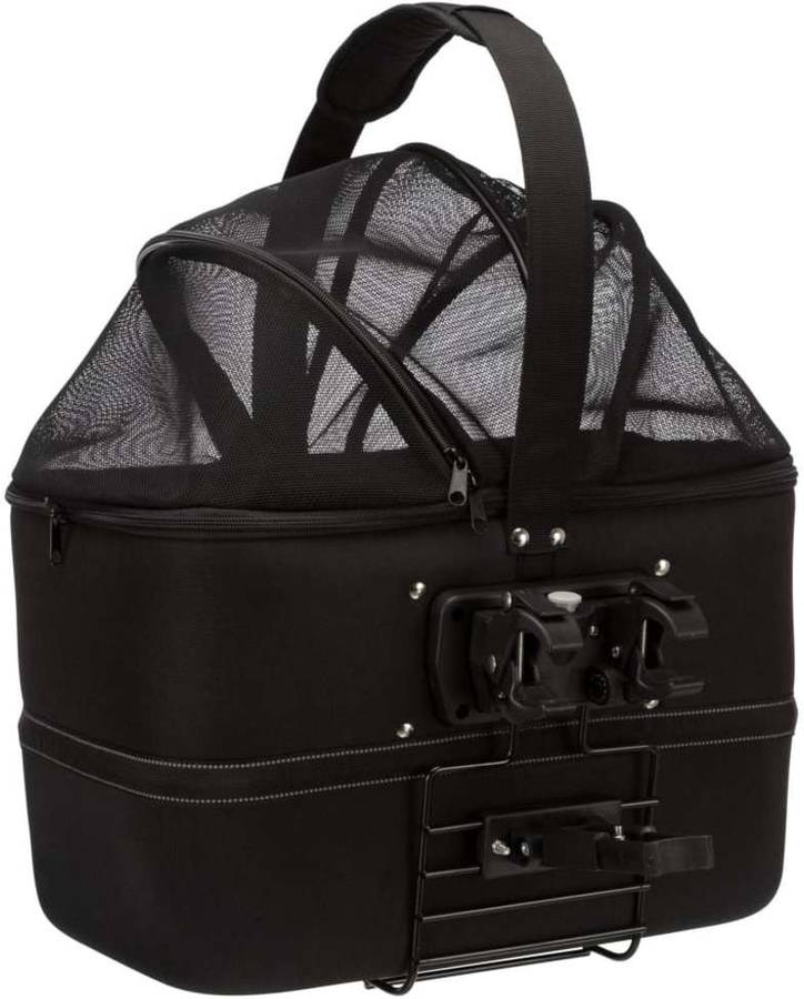 Transportín de Bicicletas para Perros TRIXIE Frente (Negro - 41x47x29cm - S - Porte Pequeño)