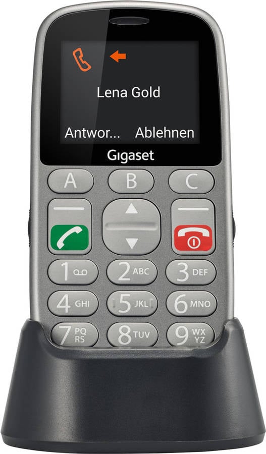 Teléfono móvil GIGASET GL390 (2.2'' - 2G - Gris)