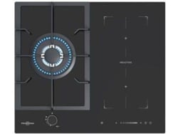 Placa de Gás y Inducción VITROKITCHEN 3Z Flex (Eléctrica e Gás Butano - 58 cm - Negro)