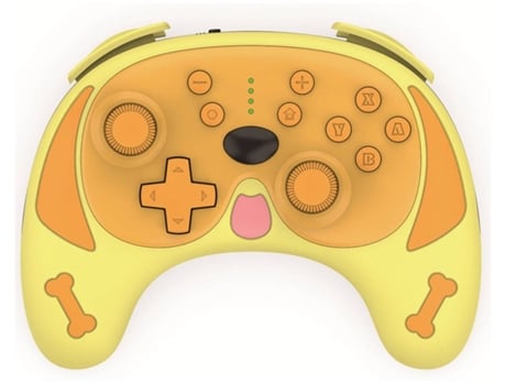 Mando PS4 ENKERS Gamepad (Inalámbrico - Amarillo)