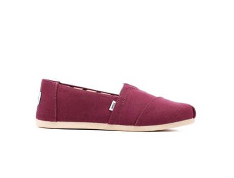 Alpargatas de Mujer TOMS Textil Rojo (36)