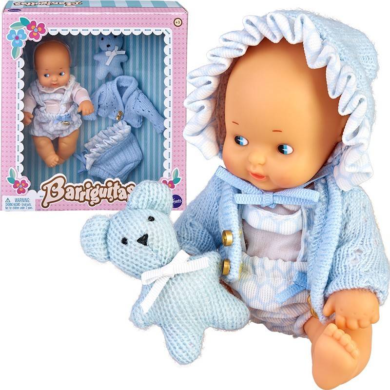 Muñeco FAMOSA Barriguitas Set De Bebe Ropita Azul