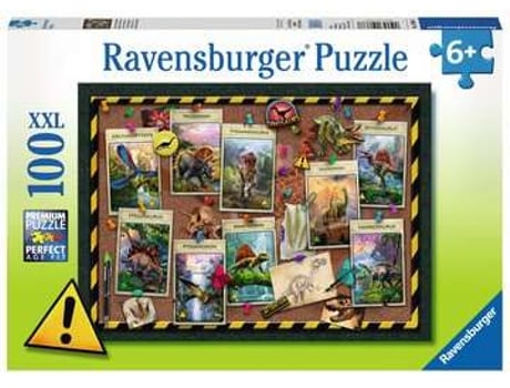 Puzzle RAVENSBURGER Dinosaur Collection rompecabezas 100 pieza(s) Dinosaurios