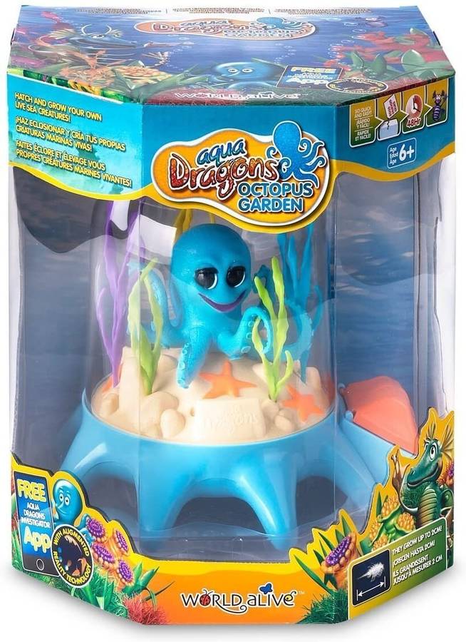 Aqua Dragons Amigos marinos juguete educativo multicolor world alive 4013 kit de ciencia plasti octopus garden edad 3