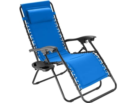 Silla De Tectake matteo azul acero 64.5x91x111