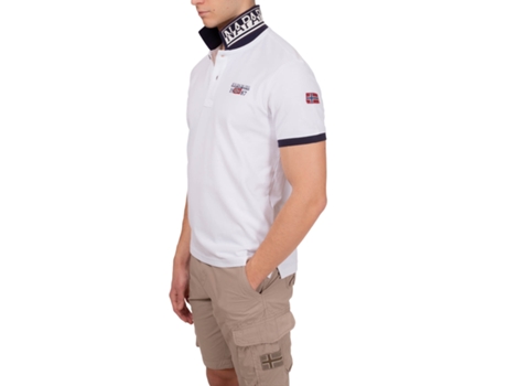 Polo de Hombre NAPAPIJRI Algodón Blanco (S)