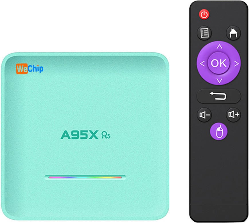 Box Smart TV WECHIP A95X R5 (Android - 4K Ultra HD - 4 GB RAM - Wi-Fi)