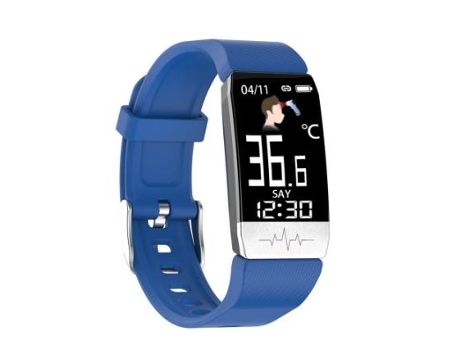 Reloj inteligente de fitness, resistente al agua IP68, monitor de actividad, podómetro, reloj deportivo (azul) VEANXIN
