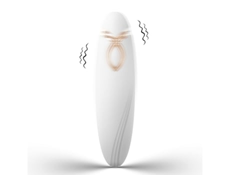 Vibrador de bala pequeña con 9 modos para mujer (blanco) VEANXIN