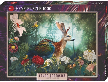 Puzzle 1000 pcs Fauna Fantasies Jackalope (9 años)