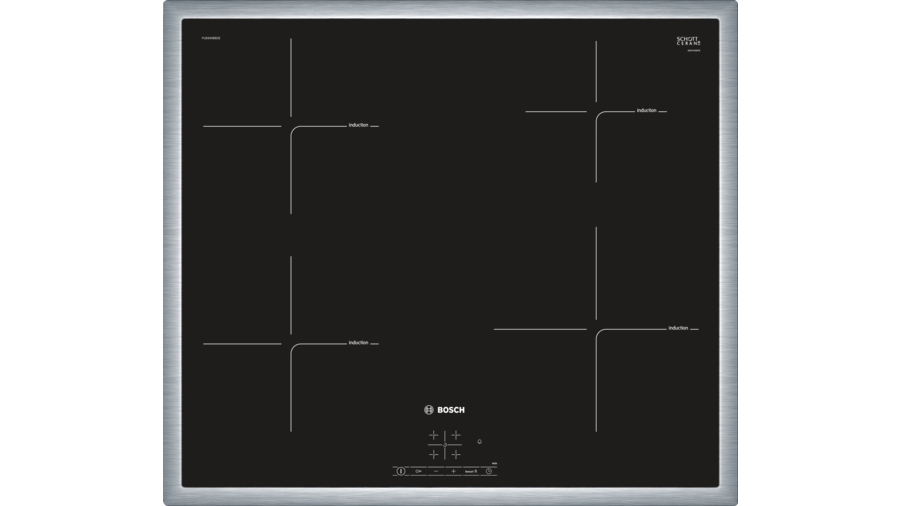Placa Flex de Inducción BOSCH PUE645BB1E (Eléctrica - 58.3 cm - Inox)