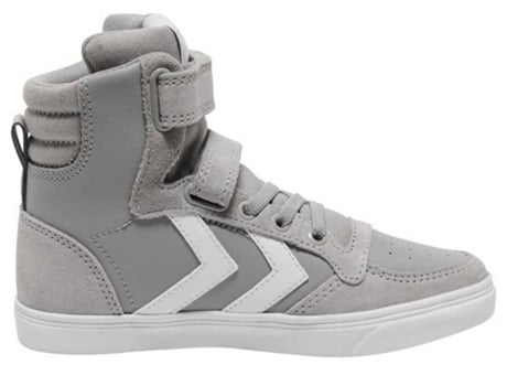 Zapatillas Unisex HUMMEL Slimmer Stadil Leather High Gris para Fútbol (EU 34)