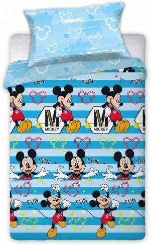 Funda Nórdica (2 Piezas) Mickey Fun Azul 90 cm