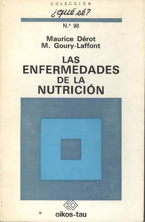 Libro Las Enfermedades De La Nutrición de Maurice Dérot (Español)