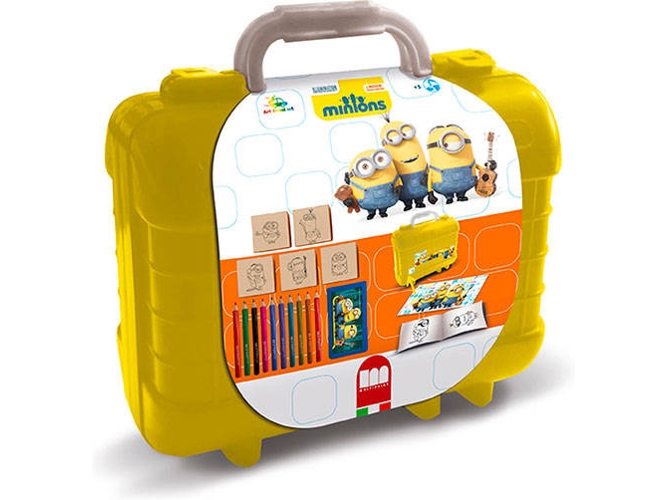 Minions 1621 Multiprint art travel set kit de sellos para