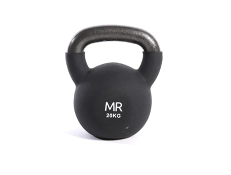 Kettlebell REBECCA MOBILI hierro fundido neopreno negro 20 kg