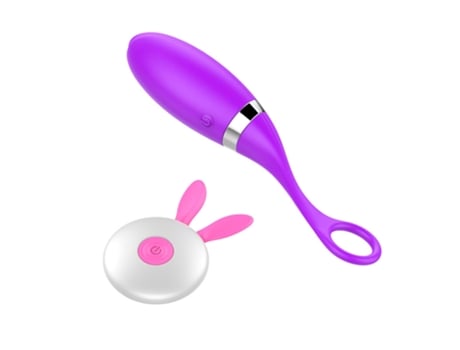 Vibrador de huevo con control remoto inalámbrico con 12 modos de vibración para mujeres (púrpura) VEANXIN