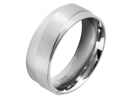 AKZENT Anillo de acero Inoxidable para hombre, San Valentín, compromiso, amistad– Tam.68 – 0016