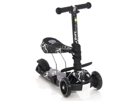 Scooter Infantil con Asiento SMART by Lorelli black flash