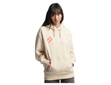 Capucha para Mujer SUPERDRY Code sl applique os Beige (M-L)