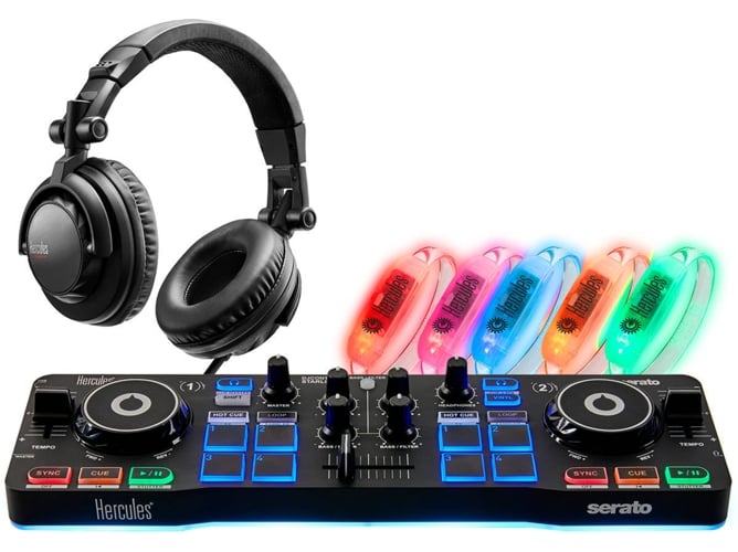 Kit Controlador DJ HERCULES DJParty Set