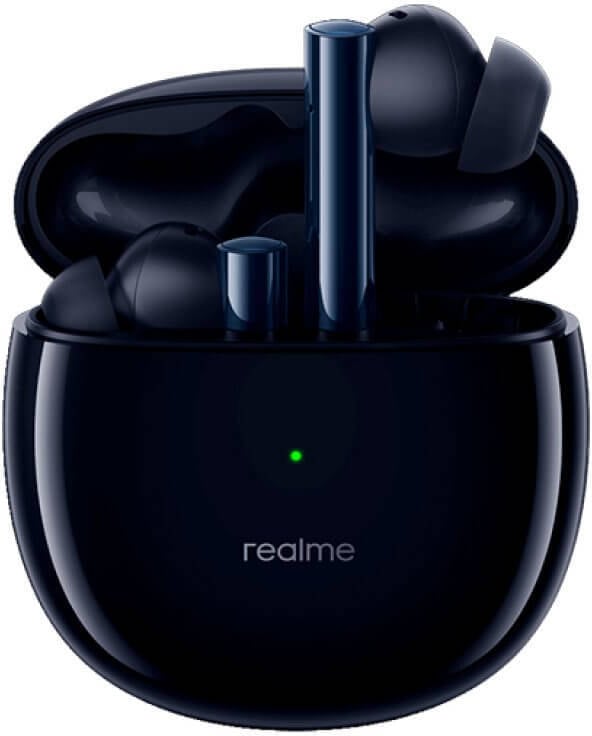 Auriculares Bluetooth True Wireless REALME Buds Air 2 (In Ear - Micrófono - Noise Cancelling  - Negro)