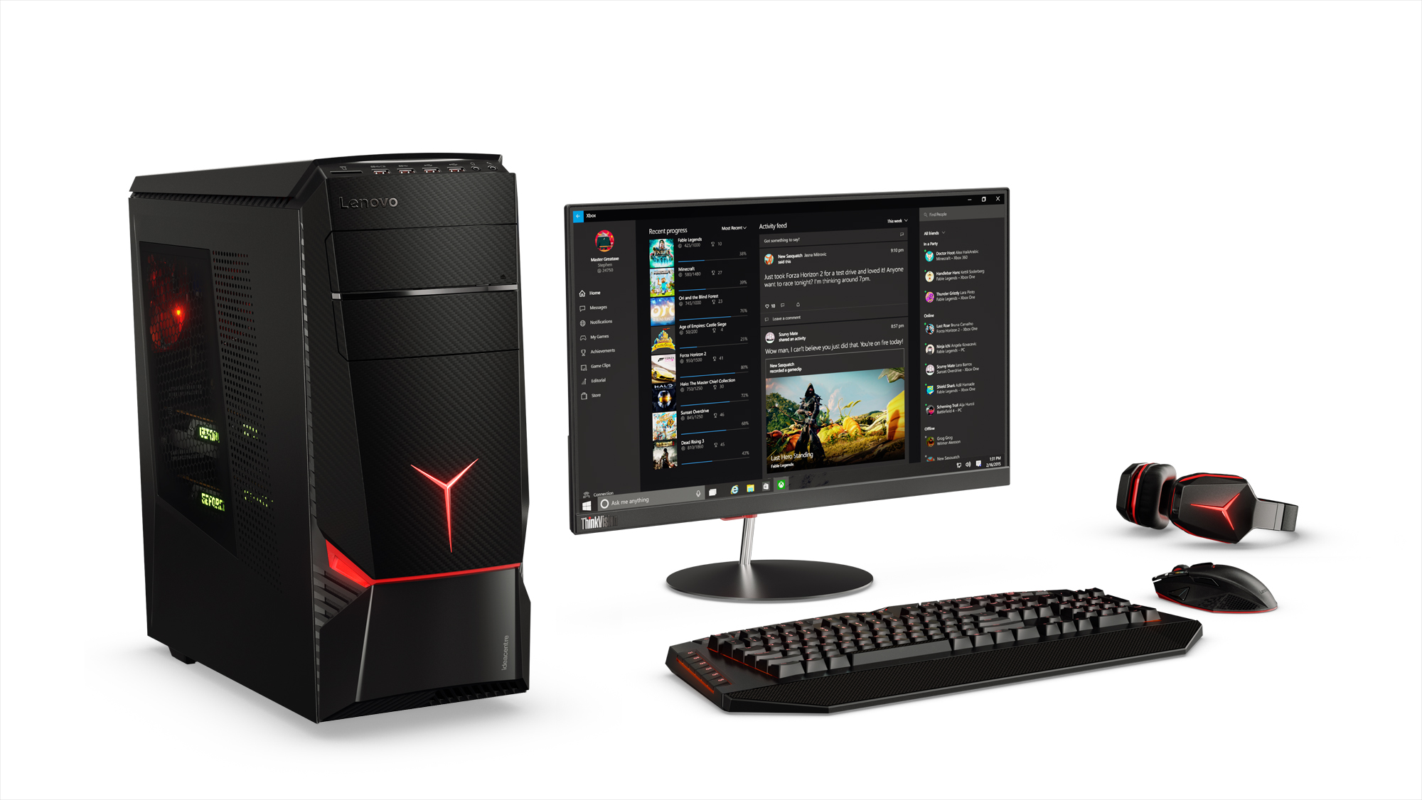 Desktop Gaming LENOVO Ideacentre Y900 (Intel Core i7-6700K - NVIDIA GeForce GTX 980 - RAM: 8 GB - 2 TB HDD)